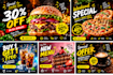 create eye catching restaurant promotional posts and ads