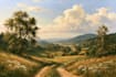 create custom sunset and nature oil paintings