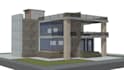 design barndominium exterior, sketchup rhino 3d model,3d architectural rendering