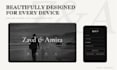 create a modern wedding website with rsvp