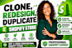 clone shopify store, copy shopify website, and duplicate shopify store