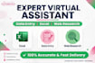 be your expert virtual assistant for data entry and excel