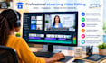 edit your online course, elearning, or zoom recorded video lesson