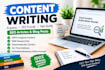 write high quality, engaging and SEO friendly content