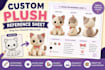 design a custom plush reference sheet for your character
