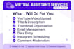 be youtube bilingual virtual assistant and social media manager