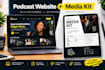 design a custom squarespace podcast website and media kit