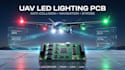 develop custom uav led light pcb, anti collision strobe, drone navigation system