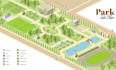 design custom wayfinding map, event map, fairground map and venue map
