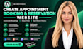create appointment booking and reservation website