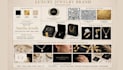 create a luxury jewellery art direction moodboard and brand identity