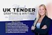 write UK and eu government contract tender and procurement bid proposal writing