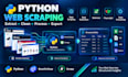 build python automation, web scraping, api integration, data processing and bots