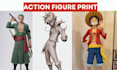 create custom anime action figure 3d model for 3d printing collectible figurine