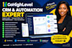 set up gohighlevel CRM automation workflows