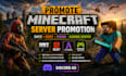 minecraft server promotion, minecraft server promotion active server advertise