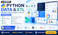 do python data analysis, machine learning, ai, etl, nlp and data visualization