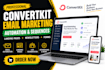 set up convertkit email automation newsletter sequences