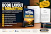 do professional book layout design, paperback formatting