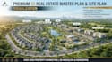 create a premium 3d real estate master plan and site plan visualization