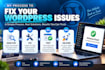 wordpress errors, bugs, and website issues