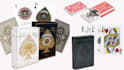 design custom card game box, deck box, tuck box packaging, dieline, 3d mockup