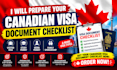prepare your canadian visa document checklist