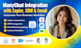integrate manychat with zapier CRM and email automation tools