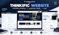 build thinkific website, with course upload, landing page