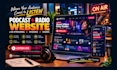 build a podcast and online radio website with live stream