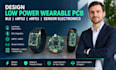 design wearable pcb smartwatch smart ring flexible pcb band tracker esp32 sensor