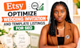 optimize etsy wedding invitation and template listings for SEO