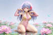optimize vtuber model, live2d vtuber avatar, yuri anime, vrchat avatar, sfw, vrm