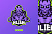 design a unique alien logo for your brand