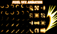 create pixel art vfx rpg spell animations, rpg effect combat effects and game fx