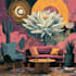 do office, restaurant wall art, mural, doodle art