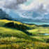 paint a custom landscape oil painting on canvas