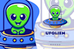 design a badass alien character logo