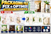 fix and optimize your packaging file to be print ready