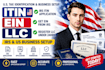 do itin application, get ein from irs and register your US llc within 24hrs