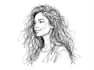 draw scribble art vector portrait from photo