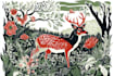 draw an animal and botanical illustration