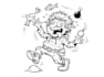 draw fun cartoon line art