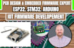 design pcb circuits and program esp32, stm32, firmware for your microcontroller,