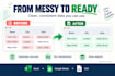 clean messy data, remove duplicates and fix excel formatting