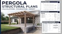 do pergola structural plans design and calculations and permit drawings