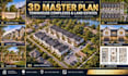 create 3d master plan visualization for townhouse complexes and land estates
