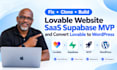 lovable to wordpress lovable saas lovable supabase lovable website clone lovable