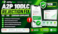 fix rejected a2p 10dlc tcr SMS campaigns compliance issues