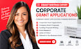 write corporate grant applications company grant application funding proposal
